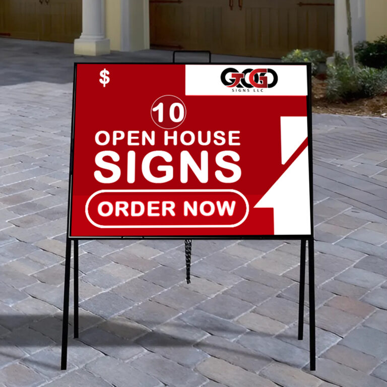 10 open house signs